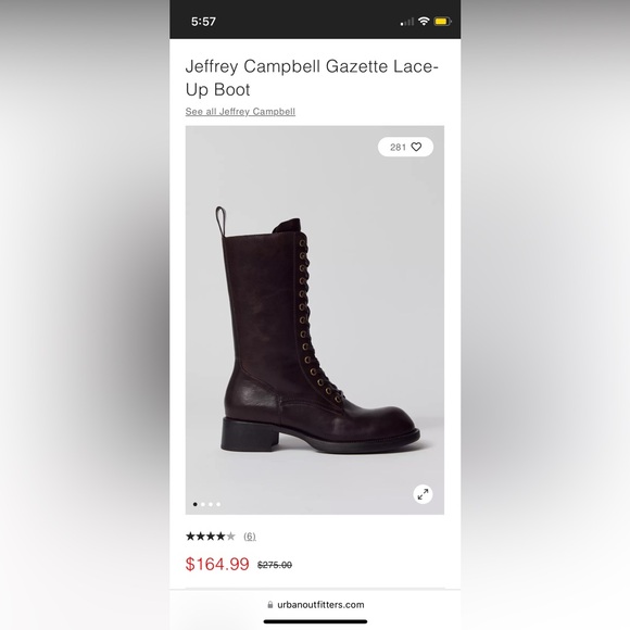 Jeffrey Campbell Gazette Lace-Up Boot - Picture 7 of 10